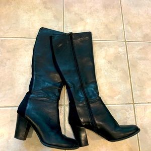 Me too leather boots, 10M, black